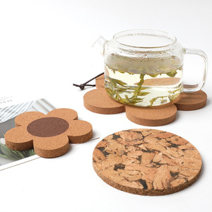 Sous-verres ronds <span class=keywords><strong>en</strong></span> <span class=keywords><strong>liège</strong></span> imprimés pour tasses à café, personnalisables avec logo, pour boissons domestiques - Product Image 4