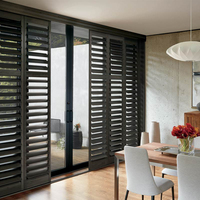 Persianas de Madera y PVC Hechas a Medida para Puertas y Ventanas Corredizas, Persianas de Madera Real
