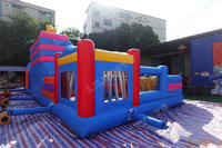 Lilytoys Prix d'usine Aire de jeux gonflable pour enfants Parc d'attractions gonflable Ville de divertissement gonflable pour l'extérieur