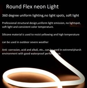 360 <span class=keywords><strong>Tube</strong></span> Néon IP67 Étanche 100% Silicone Pur 13mm 20mm 22mm 25mm Sans Points Blanc CCT RVB Adressable Led Néon Lumière - Product Image 4