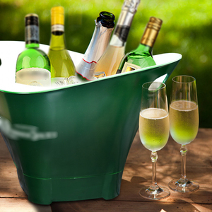 Grand seau à glace électrique rechargeable en plastique transparent de 12 L avec lumière LED de luxe pour bière et <span class=keywords><strong>vin</strong></span>, personnalisable pour boissons - Product Image 4