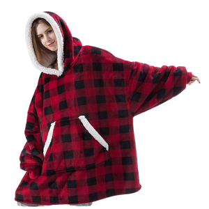 Couverture à capuche d'hiver écologique pour femmes et enfants, pull en polaire surdimensionné – Cadeau d'anniversaire pour maman - Product Image 6