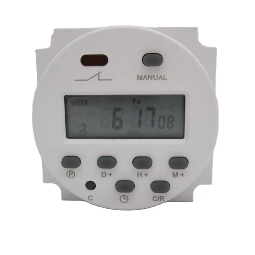 CN101A AC 220V 12V 24V Timer Daya LCD Digital Mingguan 7 Hari Waktu Yang Dapat Diprogram Beralih Relay 8A Ke 16A TIMER 10A CN101 Mini