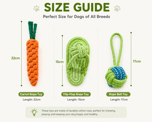Juguete para Perros de Cuerda de Algodón Pequeño al por Mayor, con Forma de Zapatilla, Anudado, para Limpieza Dental, Resistente a Mordidas, con Patrón de Frutas y Verduras - Product Image 4