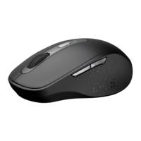 Mouse Nirkabel HM8283 6 Tombol 2.4G 1200 DPI LED Backlit Ergonomis Pengisian Daya Tipe-C Laris Terjual