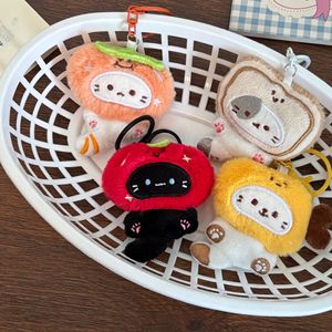 Porte-clés en peluche chat, pendentif de sac, petits accessoires, dessin animé mignon, cadeau pour fille, vente en gros, cordon décoratif, adorable pour enfants - Product Image 1