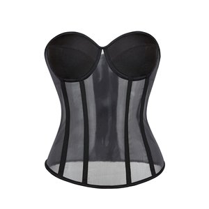 <span class=keywords><strong>Muy</strong></span> Popular ajustable transpirable tela Sexy sujetador negro Bustier corsé para <span class=keywords><strong>mujeres</strong></span> Tops vestido de fiesta - Product Image 3