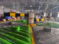 Balayeuse gonflable commerciale motorisée Wipeout en PVC certifiée CE pour la location événementielle et les fêtes