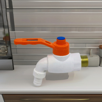 Robinet de cuisine à filetage mâle en fer blanc pour lavabo en plastique, compatible avec les tuyaux PPR du marché moyen-oriental – Le plus populaire