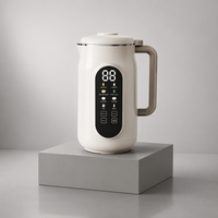 RANBEM 1.5L Machine à Lait Végétal Automatique Multifonctionnelle (Lait de Soja, Lait de Noix) avec Récipient en Acier Inoxydable et Moteur en Cuivre Pur pour Usage Domestique