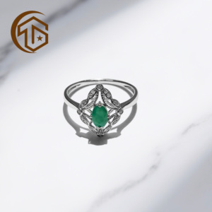 Set di Gioielli in Argento 925 all'Ingrosso dalla Cina, Anello di Fidanzamento per Donna Resistente all'Ossidazione <span class=keywords><strong>e</strong></span> Impermeabile, Regalo in Oro Massiccio 14k 18k <span class=keywords><strong>con</strong></span> Rubino <span class=keywords><strong>e</strong></span> Smeraldo - Product Image 4