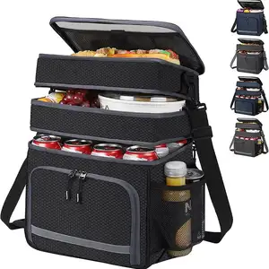Chiterion yemek kabı erkekler için kadınlar için özelleştirilmiş yalıtımlı öğle yemeği çantası/erkekler iş okul için sızdırmaz öğle yemeği soğutucu alışveriş çantası