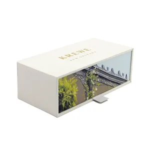 Individuelle luxuriöse kundenspezifische Geschenkboxen Box mit Schiebeschublade Verpackung Boite Cadeau starre Geschenkbox mit Bandgriff