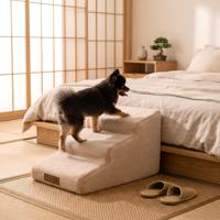 Rampe d'accès ergonomique pour animaux de compagnie, en mousse souple, pour lit et canapé, protection des articulations