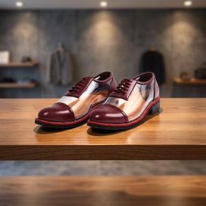 Chaussures habillées de luxe italiennes pour hommes, à bout pointu, élégantes, en similicuir PU, idéales pour les mariages, toutes saisons, plates, rehaussantes - Product Image 2