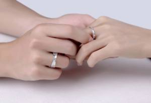 Jinying คลาสสิก925แหวนคู่เงิน D สี1ct Moissanite เพชร10K แหวนแต่งงานชุบทอง - Product Image 6