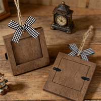 Cadres photo muraux en bois non finis, écologiques, avec corde, forme personnalisée, thème amour, artisanat, décoration de la maison