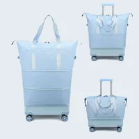 Sac de voyage à roulettes grande capacité, sac de sport à roulettes pour courts séjours, affaires, maternité, hôpital
