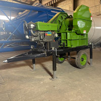 Concasseur à mâchoires mobile diesel couleur personnalisée, installation de concassage de pierres et de roches robuste pour l'exploitation minière, les carrières et le gravier