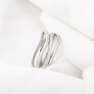 yunnique Geometric <b>Titanium</b> Steel <b>Rings</b> Unisex Minimalist Design For Gift - Product Image 4