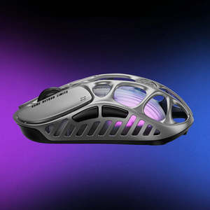 GravaStar Mercury X Tri Mode Magnesium Alloy Hollow RGB Wireless Gaming <b>Mouse</b> PAW3395 Sensor 6 Buttons Both-Handed Design - Product Image 5
