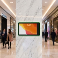 Tablette Android murale OEM 10,1 pouces avec éclairage RGB, RK3568, Android 11, POE, écran d'affichage numérique commercial