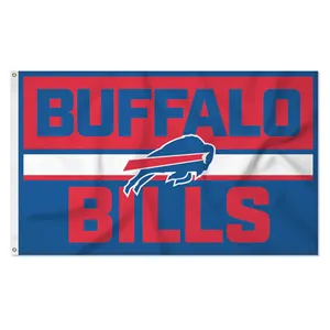 Buffalo Bills 3x5ft personnalisé pour NFLteams bannière drapeau de mascotte en Polyester de haute qualité pour les fêtes de stade et de hayon numérique - Product Image 2