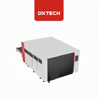 Machine de découpe laser à fibre pour tôles et tubes, avec table de travail entièrement couvrante, écologique et plus sûre, 1500W 3000W, refroidie par eau