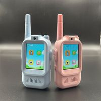 Pack de 2 Interphones Vidéo Sans Fil Créatifs, Cadeau pour Enfants, Caméra, Changeur de Voix, Résistant à l'Eau, Antidérapant, Camping en Plein Air