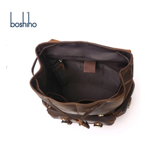 2025 Vintage <span class=keywords><strong>in</strong></span> <span class=keywords><strong>pelle</strong></span> di vacchetta da viaggio fatta a mano cavallo pazzo <span class=keywords><strong>in</strong></span> <span class=keywords><strong>pelle</strong></span> zaino da <span class=keywords><strong>uomo</strong></span> genuina da 16 pollici borsa per Laptop con cerniera alla moda invernale - Product Image 3