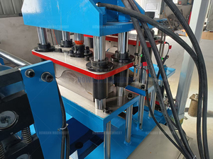 เครื่องม้วนหลังคาทรงหมวกกันน็อคมีช่องว่างเหล็กชุบสังกะสีดีไซน์ใหม่ - Product Image 2