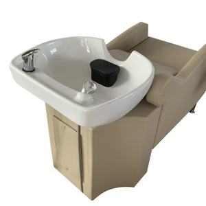 Sillón de Lavado de Cabello de Lujo, Negro, con Reposapiés, para Masajes, Mueble de Peluquería - Product Image 4