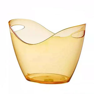 ถังน้ำแข็งพลาสติกใส4L ทันสมัยคีบแช่ไวน์แบบสั่งทำสำหรับเครื่องดื่มเบียร์แชมเปญความจุขนาดใหญ่สำหรับปาร์ตี้ของขวัญ - Product Image 5