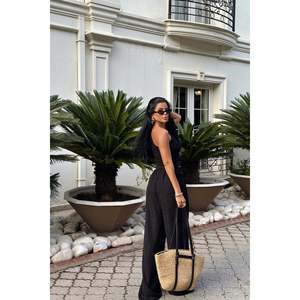 Pantalon de costume noir pour femme - Product Image 1