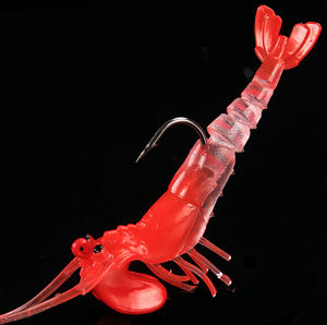 <span class=keywords><strong>Leurre</strong></span> lumineux bon marché à 5 sections pour crevettes avec appâts de crevettes souples articulés <span class=keywords><strong>Leurre</strong></span> de crevettes souples en plastique à tête de plomb - Product Image 4