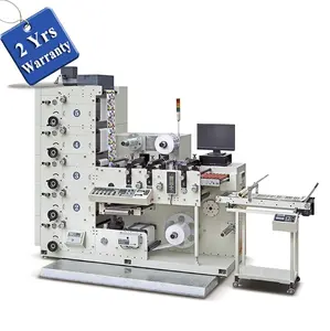 UTR420-6 Six Color Narrow Web BOPP PE PP Paper adhesive Label Flexo Printing Machine, laser foam market sticker Press Printer