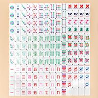 Jeu de Mahjong et de Poker de Luxe Vert Winskill en Acrylique - Résistant à l'Eau, Écologique, Multi-Scénarios pour Maison, Club et Divertissement
