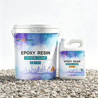 Revêtement de sol époxy à base de résine pour pierre lavée, antidérapant, haute résistance, durable, décoratif, bicomposant pour parcs, allées et passerelles