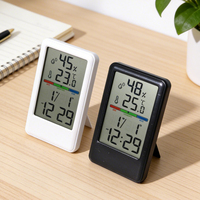 Thermomètre de table électronique intelligent pour la maison, moniteur de température et d'humidité, hygromètre numérique LCD