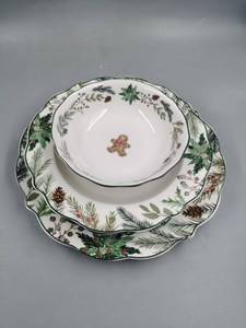 Service de table de Noël, style nordique, assiettes esthétiques en céramique, vente en gros - Product Image 2
