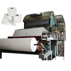 Shunfu pequeña capacidad 1575mm máquina de papel higiénico rollo de papel tisú línea de producción precio