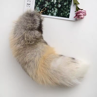 Queue de Renard Véritable de Haute Qualité pour Femme, Accessoire Touffu de 40 cm pour Produits pour Adultes en Gros Fabricant