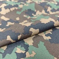 Tissu en microfibre de tricot de polyester avec doublure collée à l'imprimé camouflage, trois couches en un, imperméable, coupe-vent, design personnalisé
