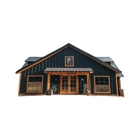 Maison mobile de luxe Villa préfabriquée à structure légère en acier en kit avec caractéristiques de luxe Matériau de panneau sandwich préfabriqué pour maison