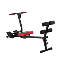 Cilindro hidráulico plegable de dos etapas para el hogar, máquina de entrenamiento de remo de resistencia de 8 velocidades, novedad