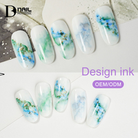 Vernis Gel BD Design Effet Encre 20 Couleurs pour Nail Art – Peinture Gel UV Effet Fleurissement pour Ongles