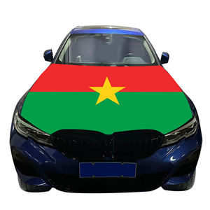 Cubierta de capó de coche Nacional asequible Bandera Burkina Faso Cubierta de motor de coche Bandera Venta directa de fábrica Tela de poliéster - Product Image 4