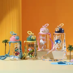 Botella de agua de plástico de material PP para niños para aventuras al aire libre y uso escolar - Product Image 2