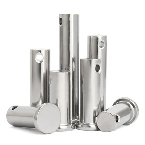Goupilles cylindriques plates en acier inoxydable 304 de diamètre 3-20 mm, goupilles à fourche à trous variés pour équipement industriel - Product Image 3