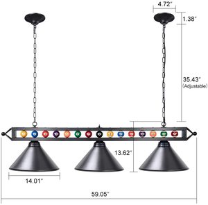 Đèn 3 Đầu Chất Lượng Cao Đèn Bàn Bida/Đèn/Đèn - Product Image 1